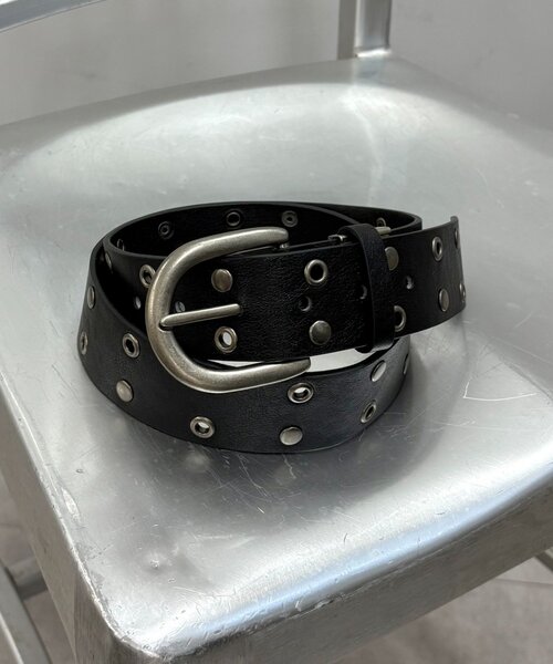 CIAOPANIC TYPY（チャオパニックティピー）の「【UNISEX】スタッズベルト（ベルト・レディース・マスタード/ブラック/グレー/レッド・ONE SIZE）」の7枚目の写真