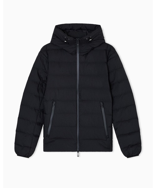 エンポリオ アルマーニ】フード付きダウンジャケット ナイロン