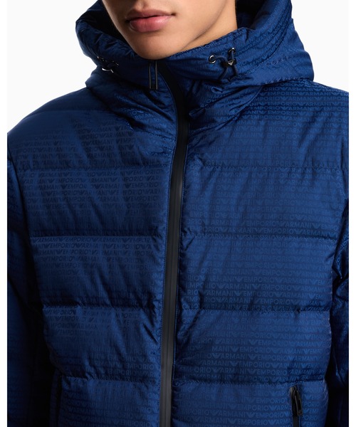 エンポリオ アルマーニ】フード付きダウンジャケット ナイロン