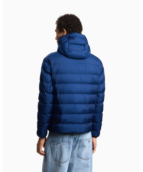 エンポリオ アルマーニ】フード付きダウンジャケット ナイロン