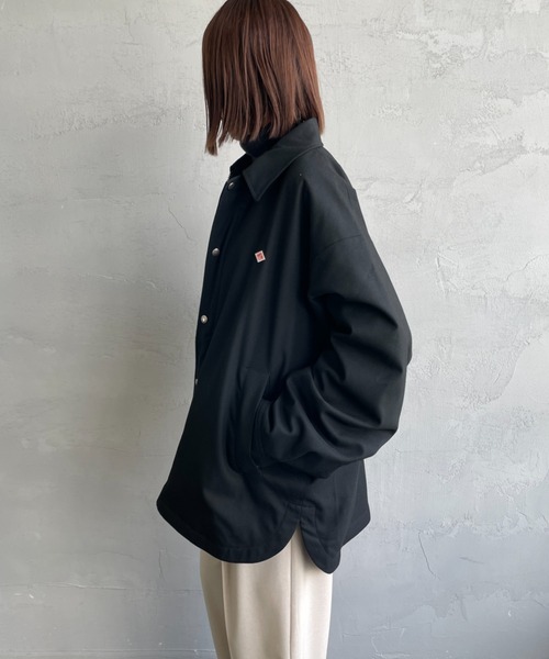 DANTON（ダントン）の「[DANTON/ダントン] ウールライククロス 中綿入り コーチジャケット（その他アウター・レディース・ブラック/グレイッシュベージュ・38/40/42）」の18枚目の写真