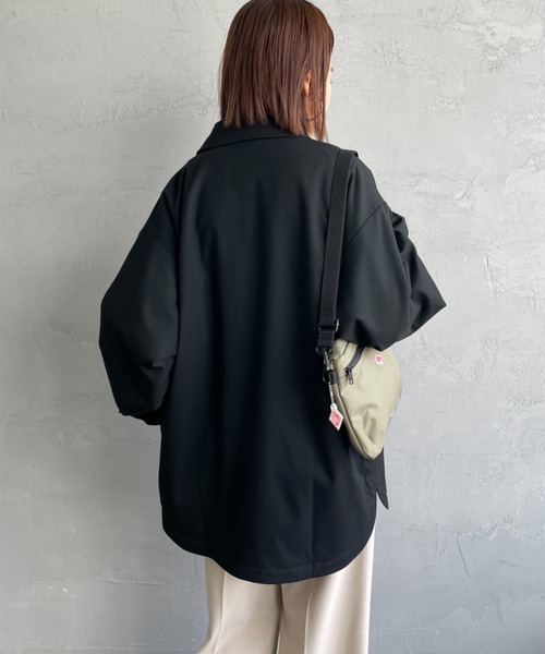 DANTON（ダントン）の「[DANTON/ダントン] ウールライククロス 中綿入り コーチジャケット（その他アウター・レディース・ブラック/グレイッシュベージュ・38/40/42）」の19枚目の写真