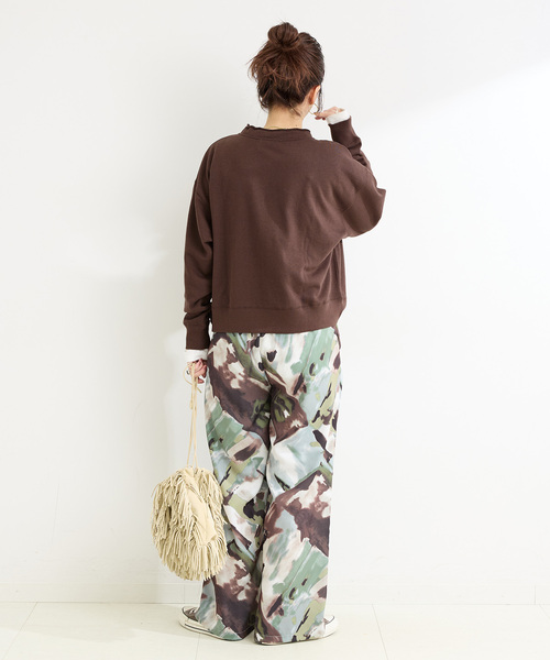 B.C STOCK（ベーセーストック）の「《追加》ウォッシャブル / 裏毛ハーフジッププルオーバー（スウェット・レディース・ブラック/グレー/ブラウン・FREE）」の21枚目の写真