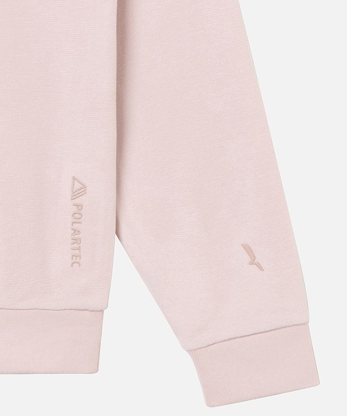 AIGLE（エーグル）の「POLARTEC THERMAL PRO ポーラーテック ポロフリース（スウェット・レディース・ブルーグレー/ピンク/バーガンディー・38/36/40）」の11枚目の写真