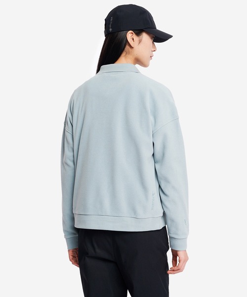 AIGLE（エーグル）の「POLARTEC THERMAL PRO ポーラーテック ポロフリース（スウェット・レディース・ブルーグレー/ピンク/バーガンディー・38/36/40）」の13枚目の写真