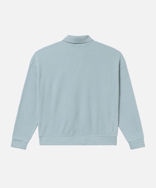 AIGLE（エーグル）の「POLARTEC THERMAL PRO ポーラーテック ポロフリース（スウェット・レディース・ブルーグレー/ピンク/バーガンディー・38/36/40）」の16枚目の写真