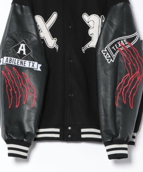 8(eight)(エイト)の「Claw marksスタジャン(スタジャン・メンズ・ブラック/ネイビー/イエロー・MEDIUM/LARGE/X-LARGE)」の4枚目の写真