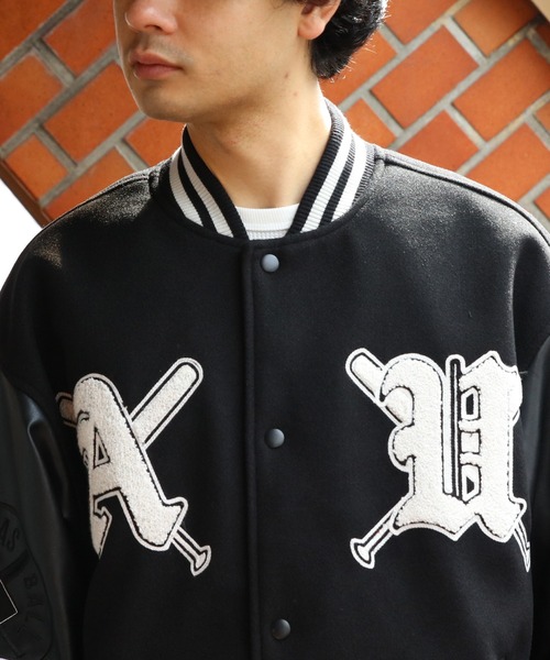 8(eight)(エイト)の「Claw marksスタジャン(スタジャン・メンズ・ブラック/ネイビー/イエロー・MEDIUM/LARGE/X-LARGE)」の17枚目の写真