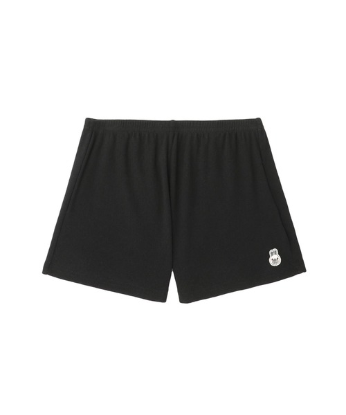 A BATHING APE(アベイシングエイプ)の「BABY DOPPY BADGE POINTELLE SHORTS(その他パンツ・レディース・アイボリー/ブラック・SMALL/X-SMALL)」の2枚目の写真