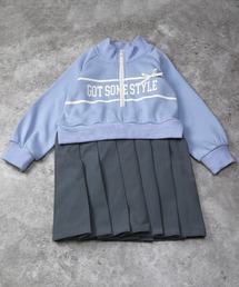 AIMABLE（エマーブル）の「ハーフジッププリーツワンピース（ワンピース）」