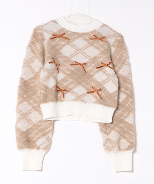 one way（ワンウェイ）の「ベロアリボンシャギーニット（ニット/セーター・レディース・ブラック/ブラウン/ネイビー/ホワイト・FREE）」の14枚目の写真