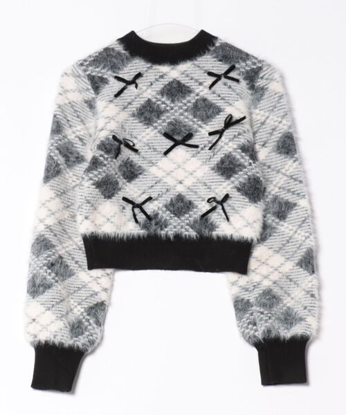 one way（ワンウェイ）の「ベロアリボンシャギーニット（ニット/セーター・レディース・ブラック/ブラウン/ネイビー/ホワイト・FREE）」の15枚目の写真