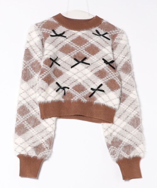 one way（ワンウェイ）の「ベロアリボンシャギーニット（ニット/セーター・レディース・ブラック/ブラウン/ネイビー/ホワイト・FREE）」の16枚目の写真