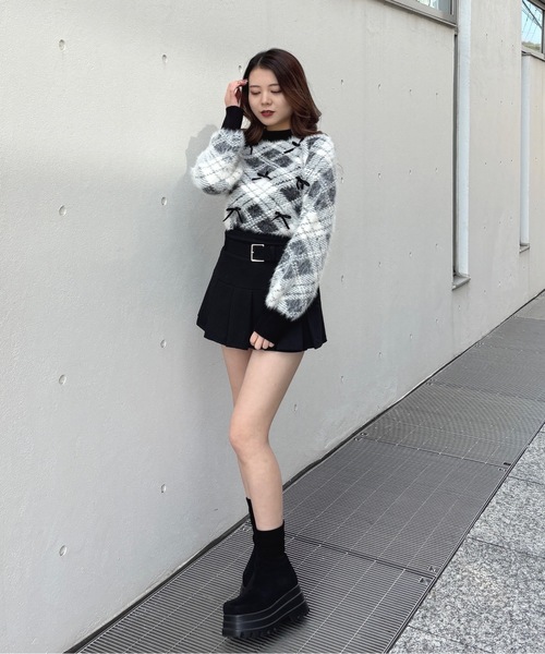 one way（ワンウェイ）の「ベロアリボンシャギーニット（ニット/セーター・レディース・ブラック/ブラウン/ネイビー/ホワイト・FREE）」の22枚目の写真