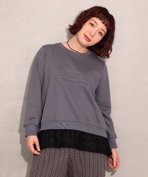 L～5L 大きいサイズ】エンボスロゴスエット（スウェット）｜leswel