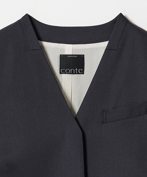 conte ユナイテッドアローズ　ベスト　ジレ conte＞ベルテッド ジレ