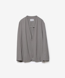 ATTACHMENT（アタッチメント）の「2/90 ウールツイストツイル カラーレスジャケット / 2/90 WO TWIST TWILL COLLARLESS JKT（ノーカラージャケット）」