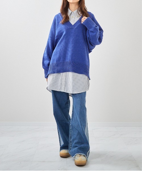 セール】○畦編み深Vネックニット○（ニット/セーター）｜ARCHIVER