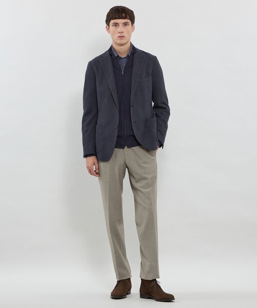 MACKINTOSH LONDON(マッキントッシュ ロンドン)の「【WEB・一部店舗限定】【FLEX JERSEY】コットンウールジャージージャケット(テーラードジャケット・メンズ・ダークネイビー/ブラウン系その他6・36/38/40)」の3枚目の写真