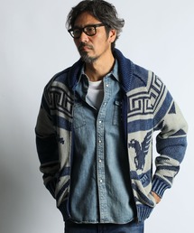 The DUFFER of ST.GEORGE | [INDIGO LABEL] COWICHAN KNIT：インディゴ カウチンニット(カーディガン/ボレロ)