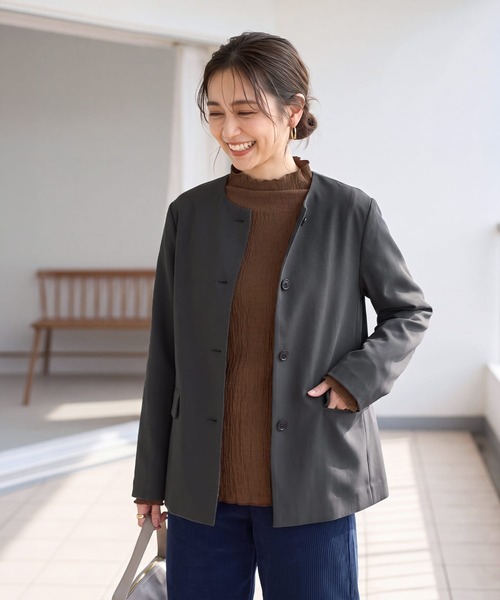 STYLE DELI(スタイルデリ)の「バブルシャーリングボトルネックトップス(Tシャツ/カットソー・レディース・ホワイト/ブラウン/ミント・FREE)」の14枚目の写真