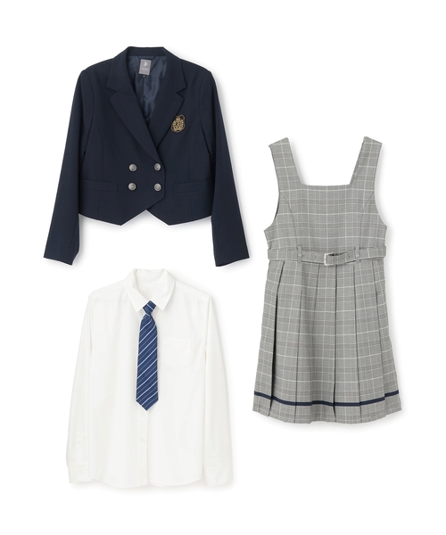 pom ponette junior フォーマルスーツ 160 5点セット 卒服】【4点セット】ショートジャケット・ジャンスカセット（スーツ