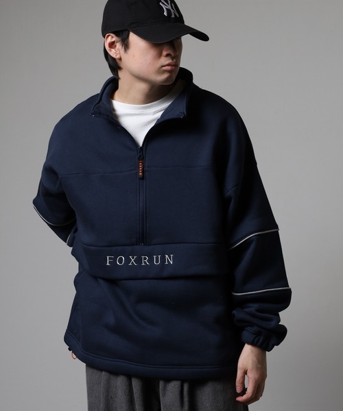 FOXRUN(フォックスラン)の「パイピング切替裏起毛スウェットハーフジップ(スウェット・メンズ・ネイビー/アッシュグレー/グレー/ブラック・L/M)」の11枚目の写真