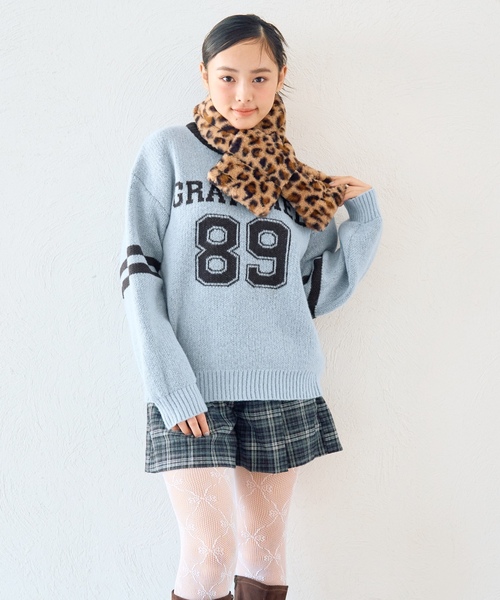 LOVETOXIC(ラブトキシック)の「【起毛】美脚見えタックフレアキュロット(その他パンツ・キッズ・チャコール/ブラウン/ブラック/グレー・L:160cm/M:150cm/130cm/S:140cm)」の4枚目の写真