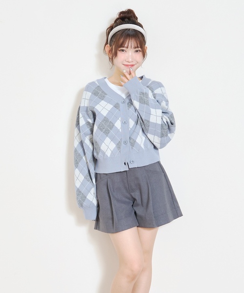 LOVETOXIC(ラブトキシック)の「【起毛】美脚見えタックフレアキュロット(その他パンツ・キッズ・チャコール/ブラウン/ブラック/グレー・L:160cm/M:150cm/130cm/S:140cm)」の6枚目の写真