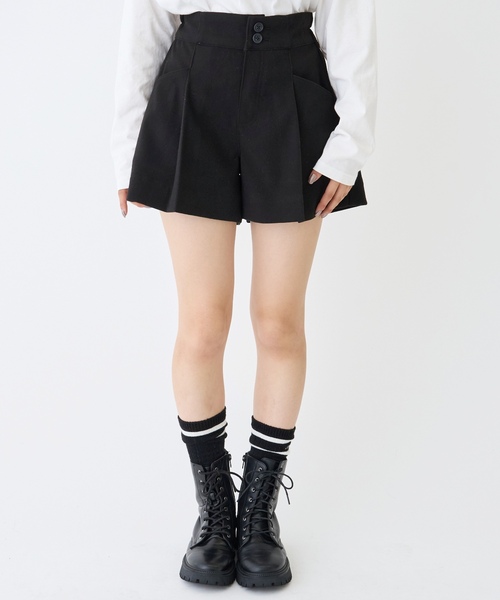 LOVETOXIC(ラブトキシック)の「【起毛】美脚見えタックフレアキュロット(その他パンツ・キッズ・チャコール/ブラウン/ブラック/グレー・L:160cm/M:150cm/130cm/S:140cm)」の12枚目の写真
