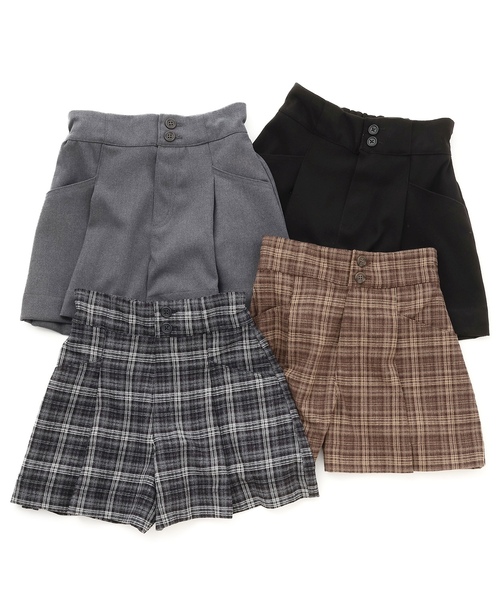 LOVETOXIC(ラブトキシック)の「【起毛】美脚見えタックフレアキュロット(その他パンツ・キッズ・チャコール/ブラウン/ブラック/グレー・L:160cm/M:150cm/130cm/S:140cm)」の13枚目の写真
