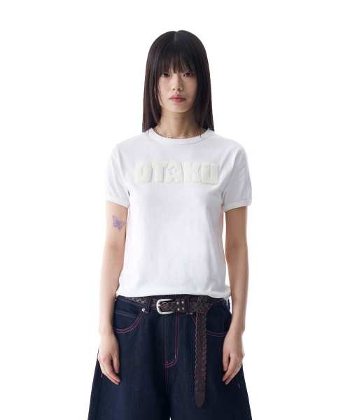 AAKAM(アーカム)の「OTAKU Boucle Ringer Top (White)(Tシャツ/カットソー・レディース・その他・2/1)」の2枚目の写真