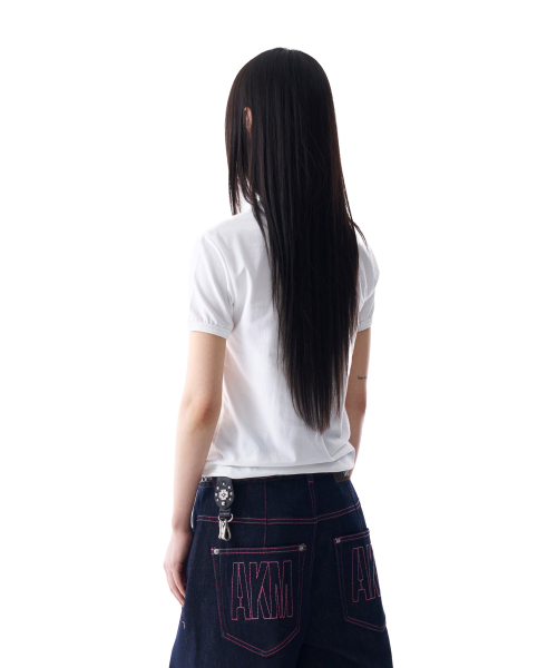 AAKAM(アーカム)の「OTAKU Boucle Ringer Top (White)(Tシャツ/カットソー・レディース・その他・2/1)」の4枚目の写真