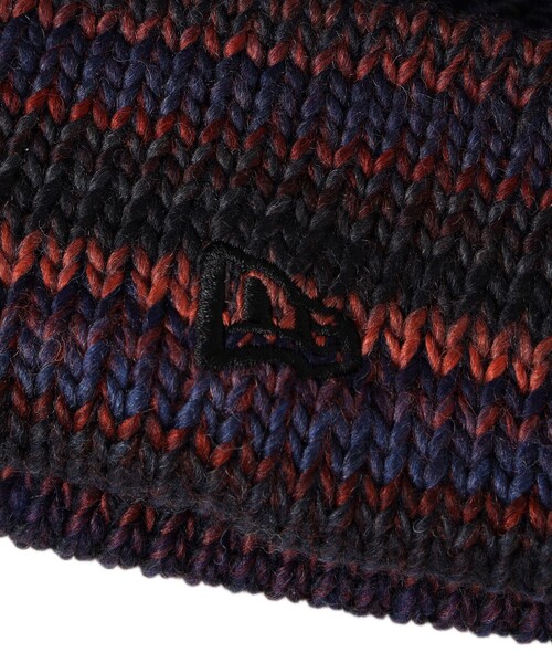 NEW ERA（ニューエラ）の「【別注】NEW ERA / Multi BorderCuff Knit Cap（ニットキャップ/ビーニー・メンズ・ブラック/ブラウン/ネイビー・ONE SIZE）」の5枚目の写真