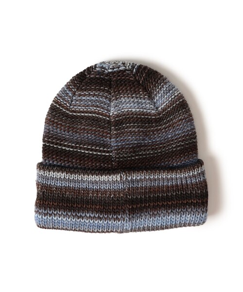 NEW ERA（ニューエラ）の「【別注】NEW ERA / Multi BorderCuff Knit Cap（ニットキャップ/ビーニー・メンズ・ブラック/ブラウン/ネイビー・ONE SIZE）」の8枚目の写真