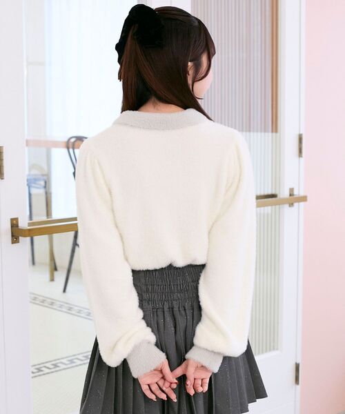 MAJESTIC LEGON(マジェスティックレゴン)の「フワフワtwinsうさぎニット(ニット/セーター・レディース・ホワイト系その他2/ピンク系その他2・MEDIUM)」の5枚目の写真