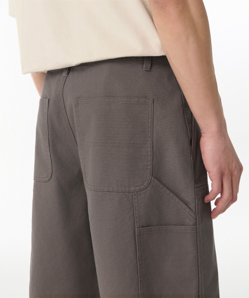 MUSINSA STANDARD（ムシンサスタンダード）の「キャンバスダブルニーカーペンターバミューダパンツ[ダスティカーキ]（その他パンツ・メンズ・その他・36/34/32/30/31/33/28/29）」の6枚目の写真