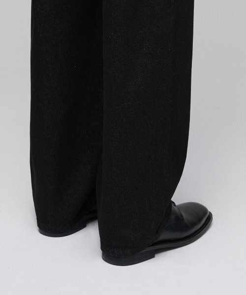 MUSINSA STANDARD（ムシンサスタンダード）の「ベルト付きセミバルーンデニムパンツ[ローブラック]（デニムパンツ・メンズ・その他・36/27/28/34/32/30/31/33/26）」の10枚目の写真