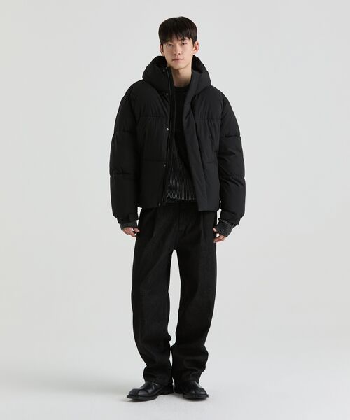 MUSINSA STANDARD（ムシンサスタンダード）の「ベルト付きセミバルーンデニムパンツ[ローブラック]（デニムパンツ・メンズ・その他・36/27/28/34/32/30/31/33/26）」の11枚目の写真