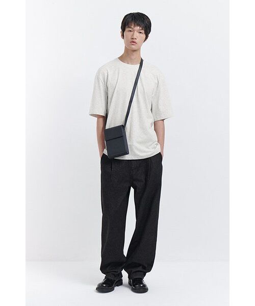 MUSINSA STANDARD（ムシンサスタンダード）の「ベルト付きセミバルーンデニムパンツ[ローブラック]（デニムパンツ・メンズ・その他・36/27/28/34/32/30/31/33/26）」の18枚目の写真