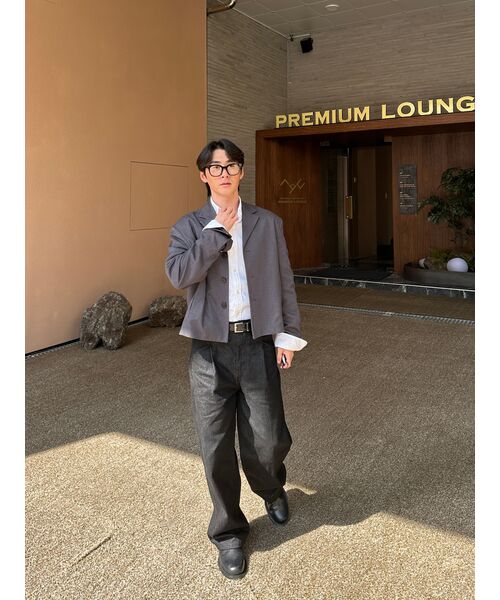MUSINSA STANDARD（ムシンサスタンダード）の「ベルト付きセミバルーンデニムパンツ[ローブラック]（デニムパンツ・メンズ・その他・36/27/28/34/32/30/31/33/26）」の20枚目の写真