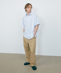 VTWO（ブイツー）の「Daily Bio Boxy Half Shirt_Sky Blue（シャツ/ブラウス・メンズ）」