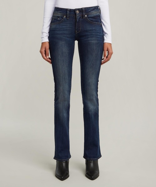 G-STAR(ジースター)の「MIDGE BOOTCUT JEANS/ブーツカットデニムパンツ/L32(デニムパンツ・レディース・ダークインディゴブルー・27inch/25inch/24inch/28inch/26inch)」の3枚目の写真