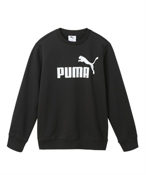 PUMA(プーマ)の「【PUMA】クルースウェットトレーナー(スウェット・キッズ・杢グレー/ブラック・130/140/150/160)」の2枚目の写真