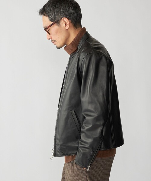 SHIPS: ラムレザー シングル ライダース ジャケット 25FW（ライダース