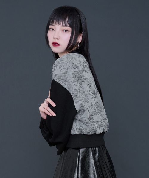 Ellno de Mavie（エルノデメヴィ）の「ガラキリカエカットプルオーバー（Tシャツ/カットソー・レディース・ライトグレー/ブラック・FREE）」の20枚目の写真