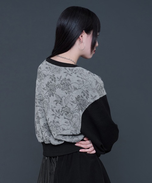 Ellno de Mavie（エルノデメヴィ）の「ガラキリカエカットプルオーバー（Tシャツ/カットソー・レディース・ライトグレー/ブラック・FREE）」の21枚目の写真