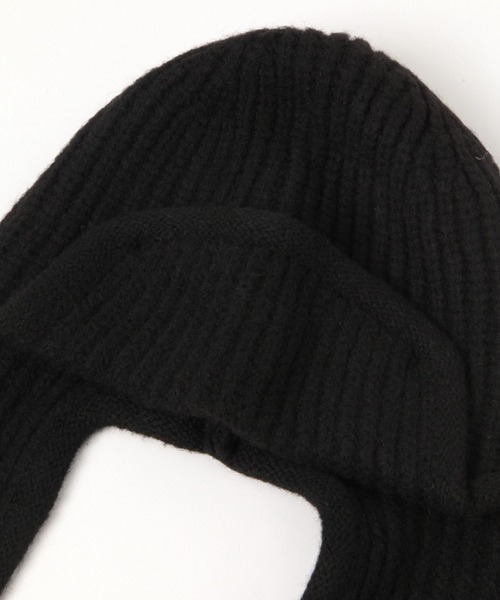 LEPSIM（レプシィム）の「フライトニットキャップ　598104（ニットキャップ/ビーニー・レディース・ブラック/グレー・ONE SIZE）」の3枚目の写真
