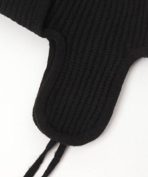 LEPSIM（レプシィム）の「フライトニットキャップ　598104（ニットキャップ/ビーニー・レディース・ブラック/グレー・ONE SIZE）」の5枚目の写真