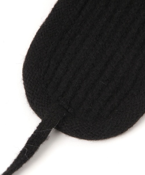 LEPSIM（レプシィム）の「フライトニットキャップ　598104（ニットキャップ/ビーニー・レディース・ブラック/グレー・ONE SIZE）」の6枚目の写真